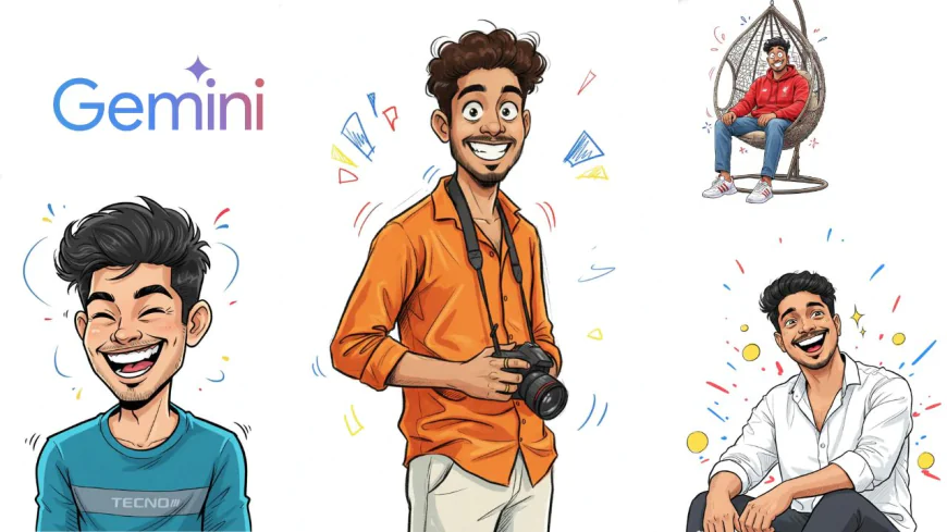 Convert Your Photo into a Funny Sketch Cartoon for Free Using Gemini and Perplexity